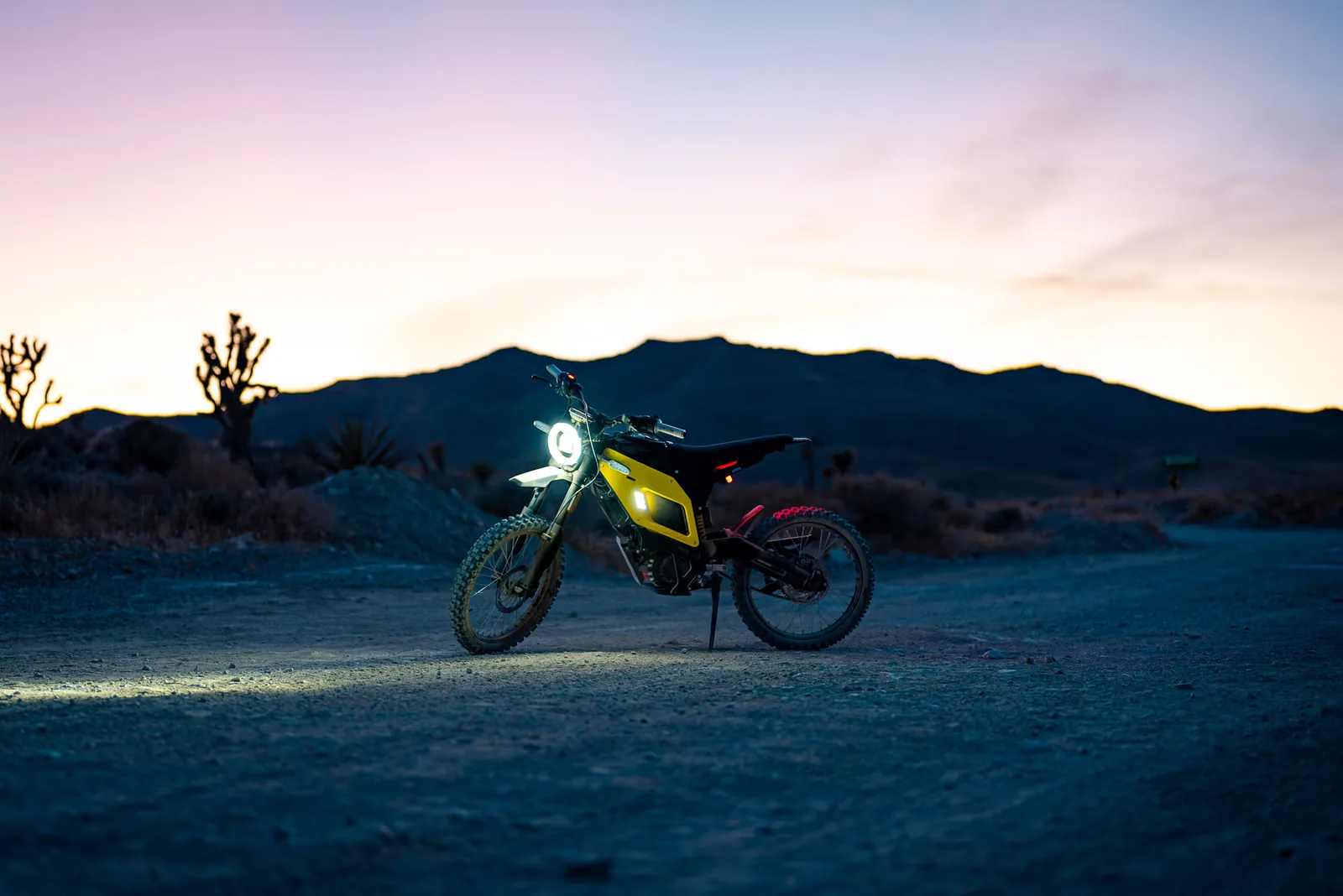 The headlight earns its keep.