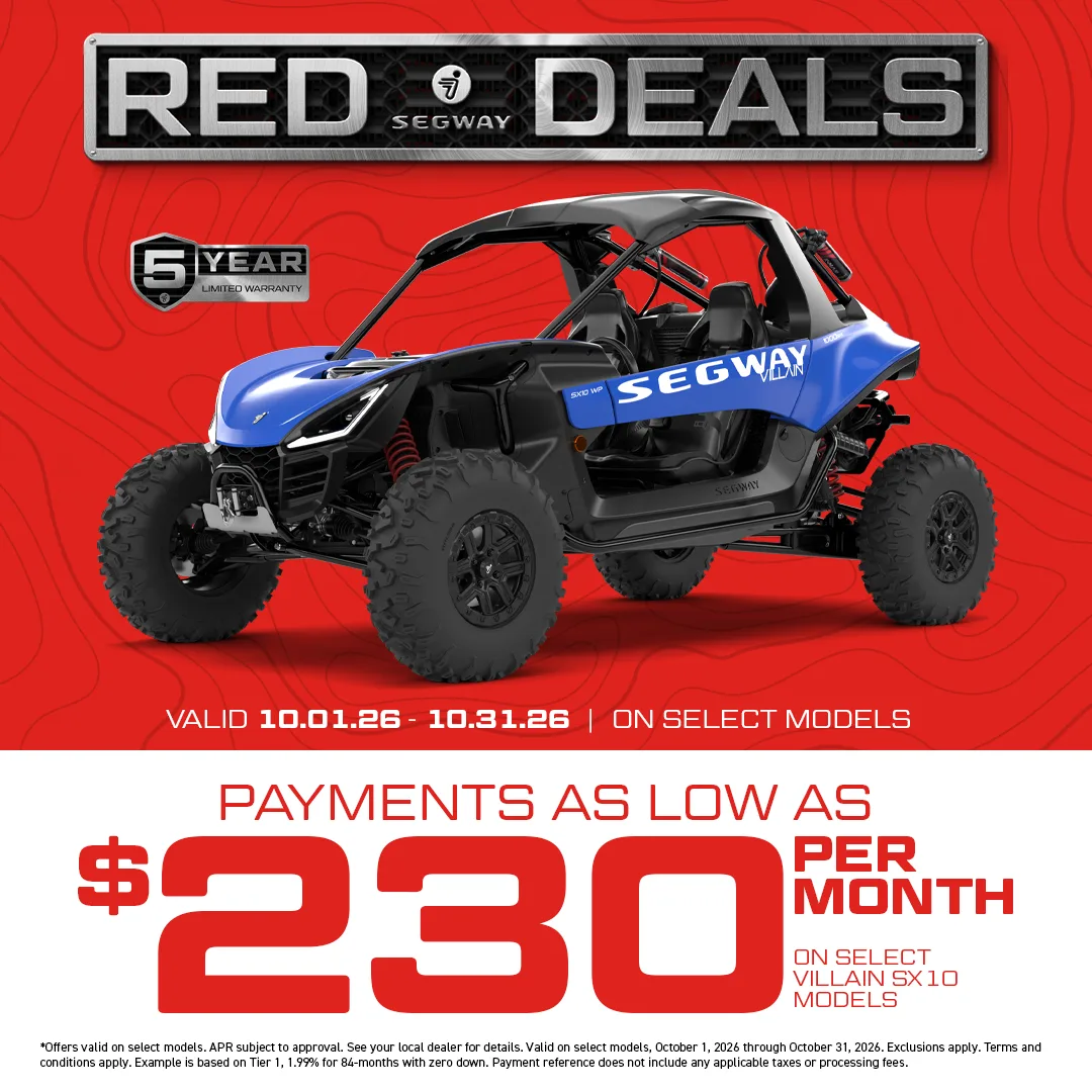 Segway October payment offer, Villain SX10